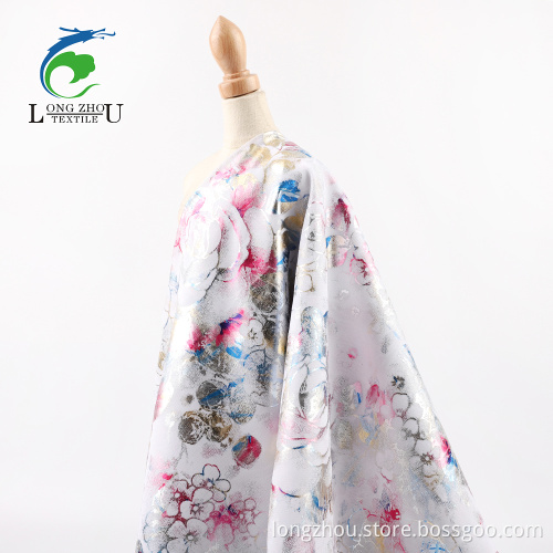 100D Chiffon Gold Foling Fabric